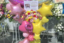 お花とバルーンのフラスタ